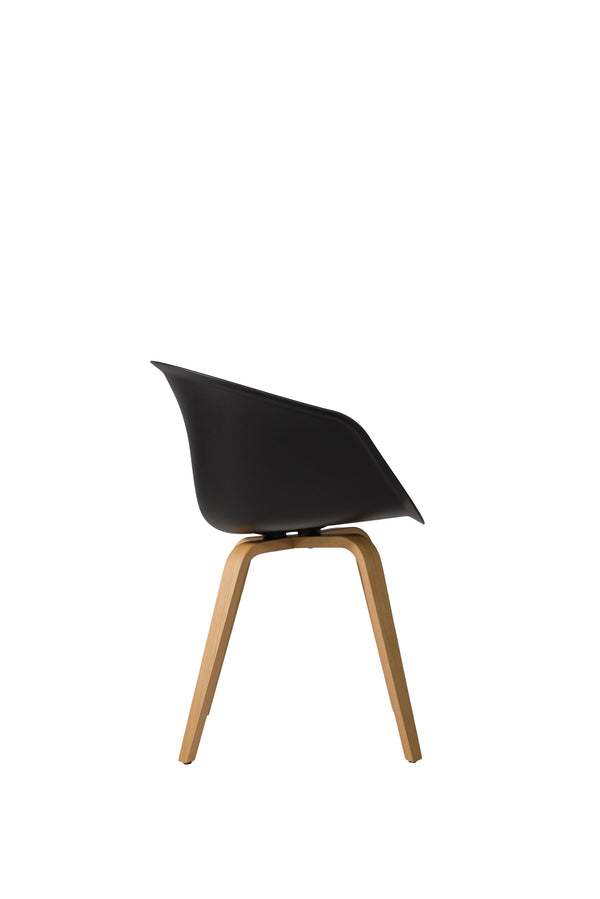This Bucket Chair 101 - wood frame - black, Lensvelt