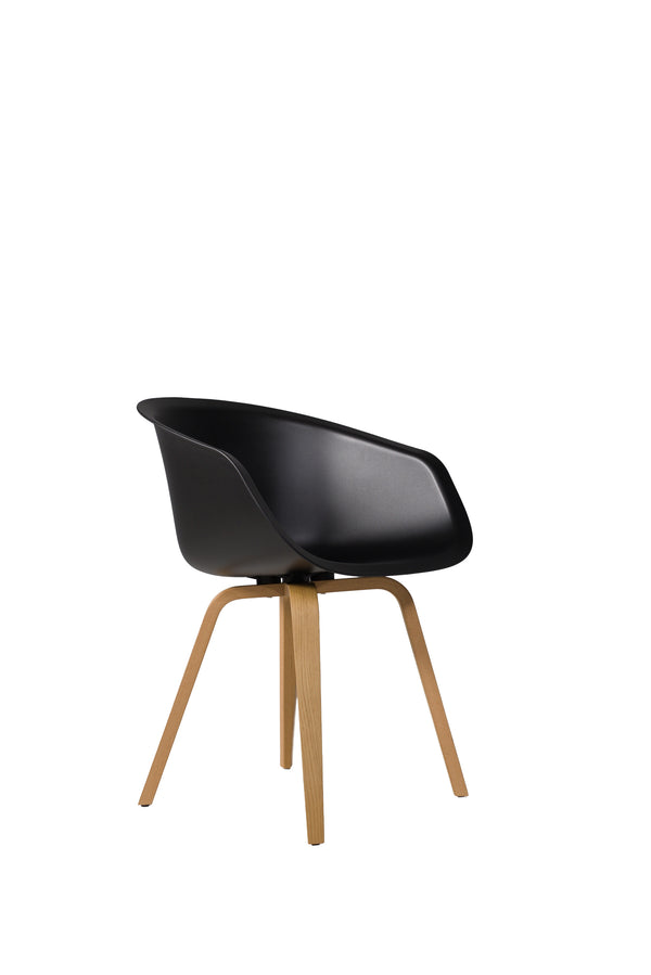 This Bucket Chair 101 - wood frame - black, Lensvelt