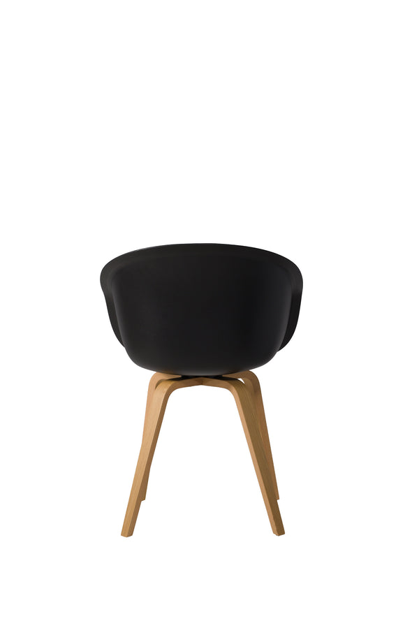 This Bucket Chair 101 - wood frame - black, Lensvelt