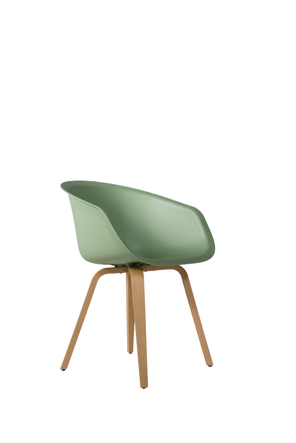 This Bucket Chair 101 - wood frame - light green, Lensvelt